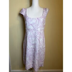 Lilly Pulitzer Laurent Dress Women's 12 Purple Quartz  Swirl Embroidery